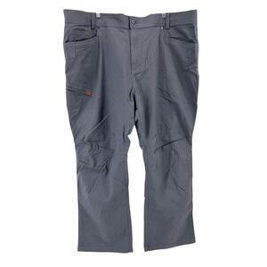 BRUNT Torra Work Pants Mens 48x29 Stretch Durable Canvas Grey Workwear Utility